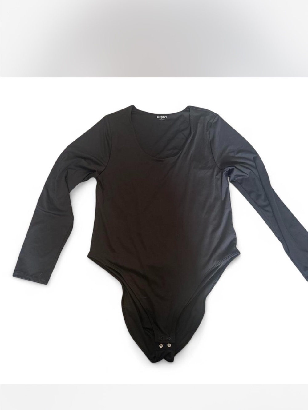 Old Navy Black Scoop Neck Long Sleeve Top